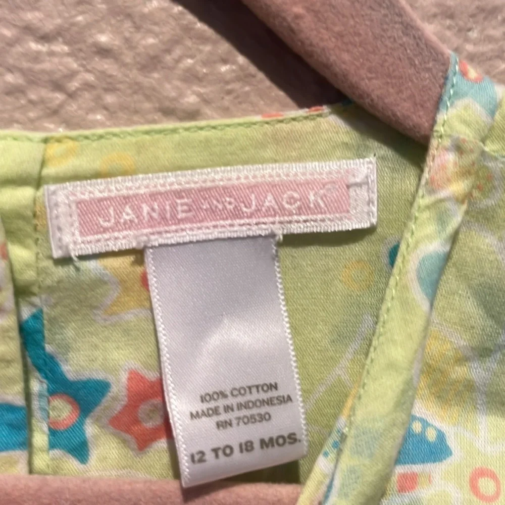 JANIE & JACK Girl’s Cabana Paradise Green Floral Swimsuit Coverup 12-18 Months